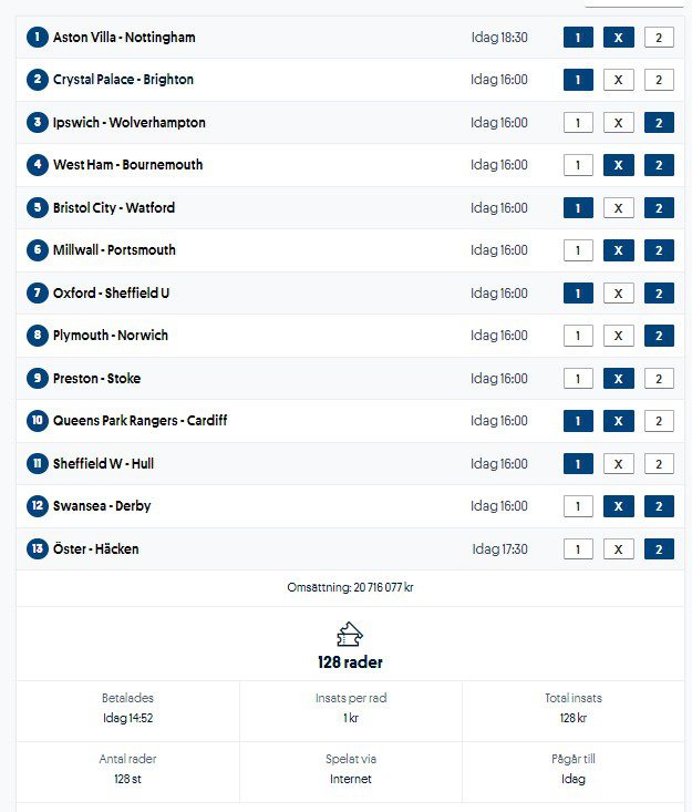 David mot Goliat i AI Betting - Omgång 5 AI Betting 13 ratt